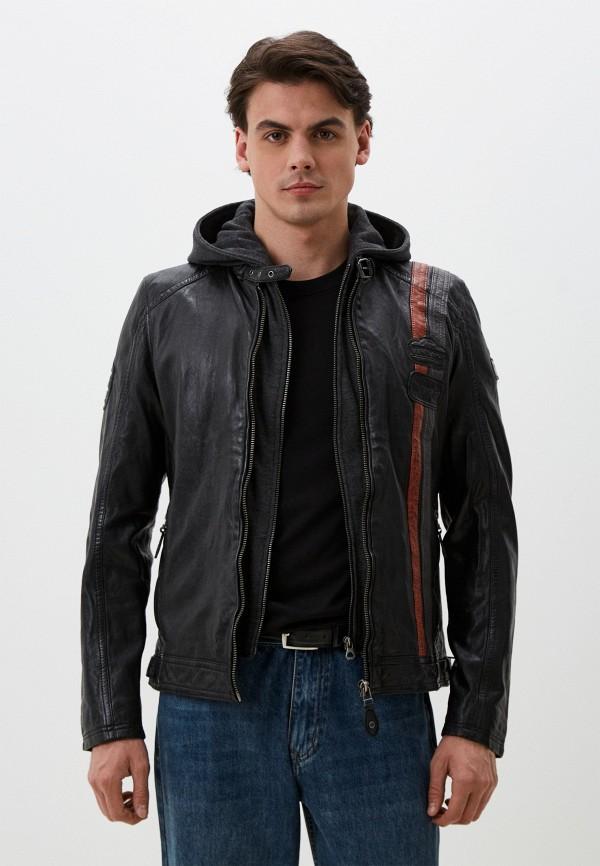 Куртка кожаная Gipsy - цвет: черный, коллекция: демисезон.