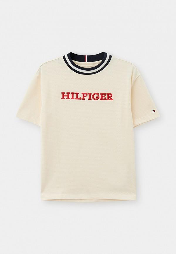 Футболка Tommy Hilfiger - цвет: бежевый, коллекция: мульти.