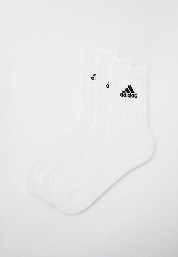 Носки 3 пары adidas - цвет: белый, коллекция: мульти.