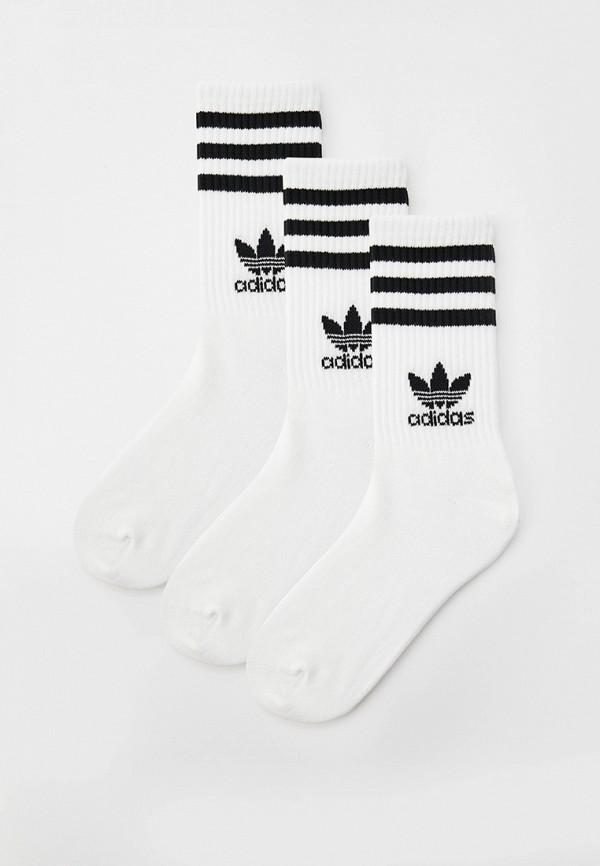 Носки 3 пары adidas Originals - цвет: белый, коллекция: мульти.