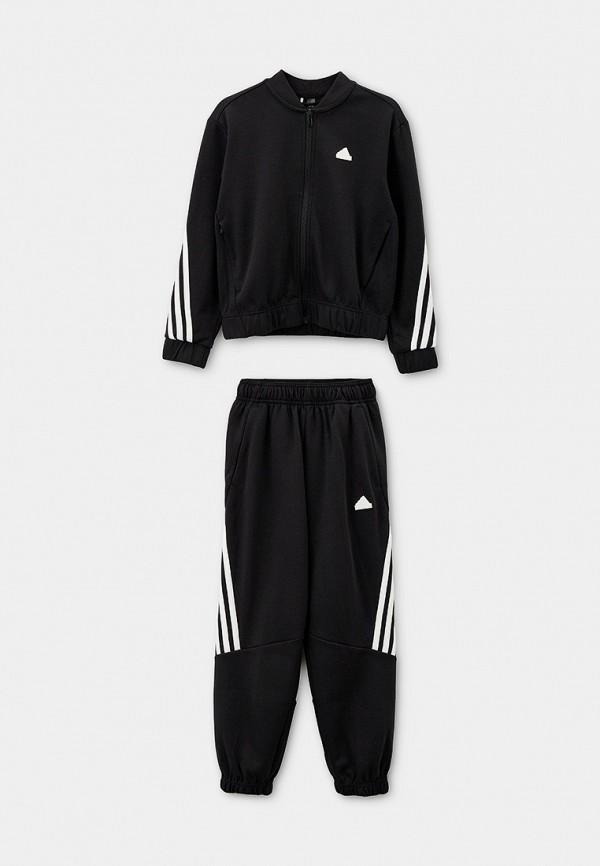 Костюм спортивный adidas - цвет: черный, коллекция: мульти.