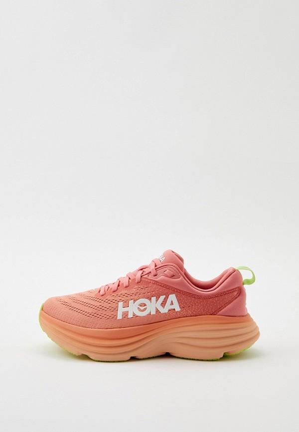 Кроссовки Hoka One One - цвет: коралловый, коллекция: мульти.