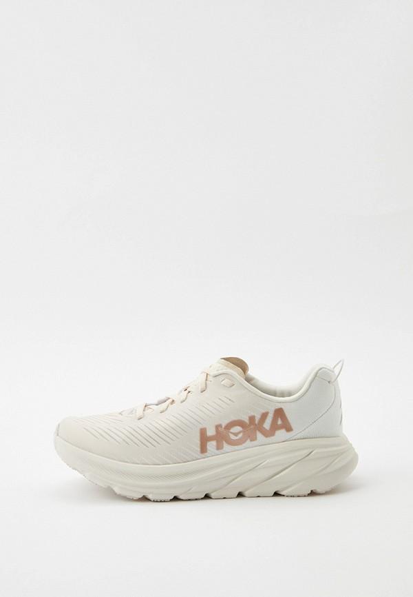 Кроссовки Hoka One One - цвет: бежевый, коллекция: мульти.