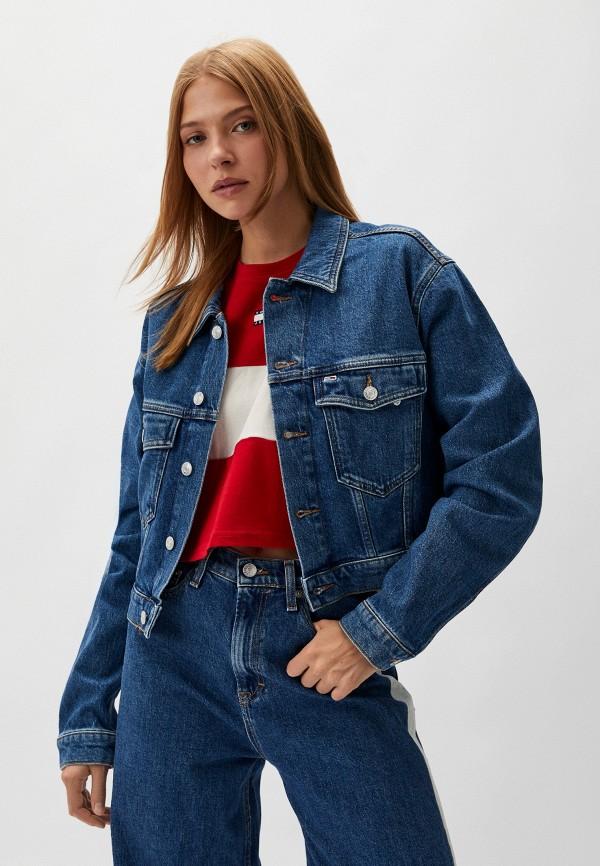 Куртка джинсовая Tommy Jeans - цвет: синий, коллекция: демисезон, лето.