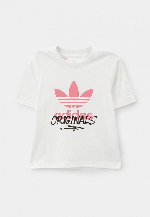 Футболка adidas Originals - цвет: белый, коллекция: мульти.