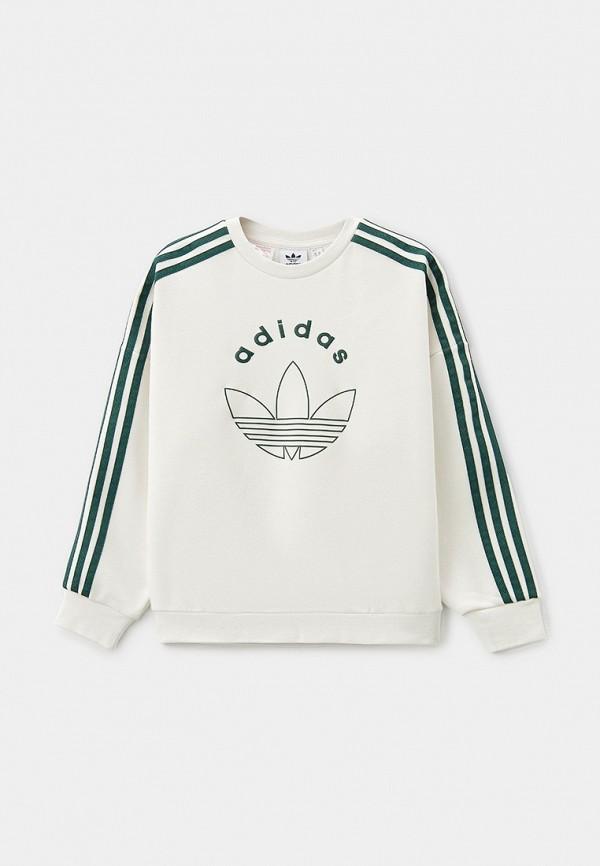 Свитшот adidas Originals - цвет: белый, коллекция: мульти.