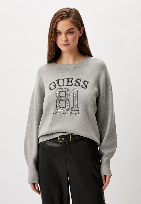 Джемпер Guess - цвет: серый, коллекция: мульти.