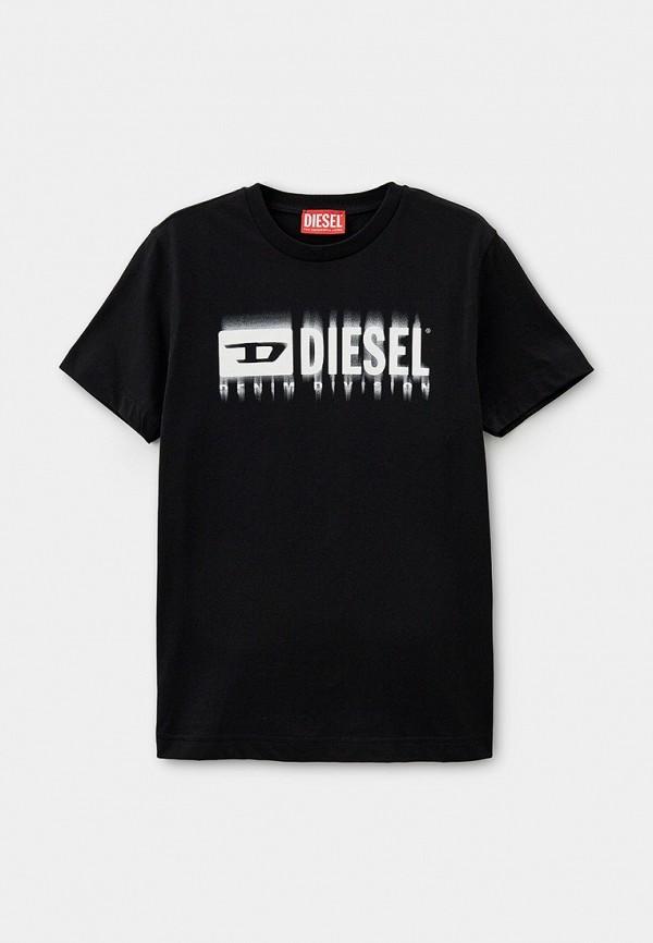Футболка Diesel - цвет: черный, коллекция: мульти.