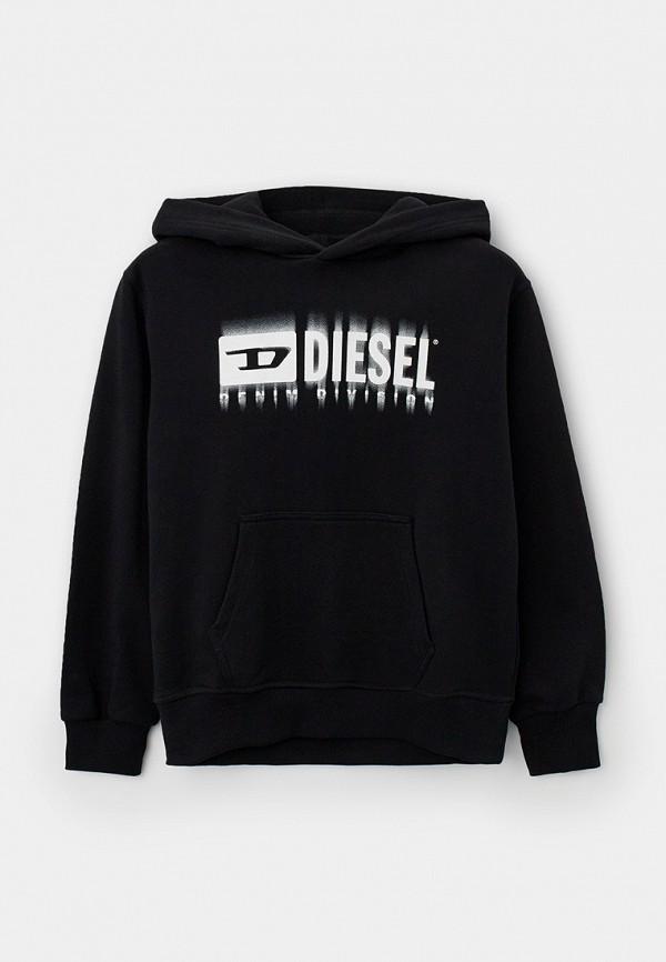 Худи Diesel - цвет: черный, коллекция: мульти.