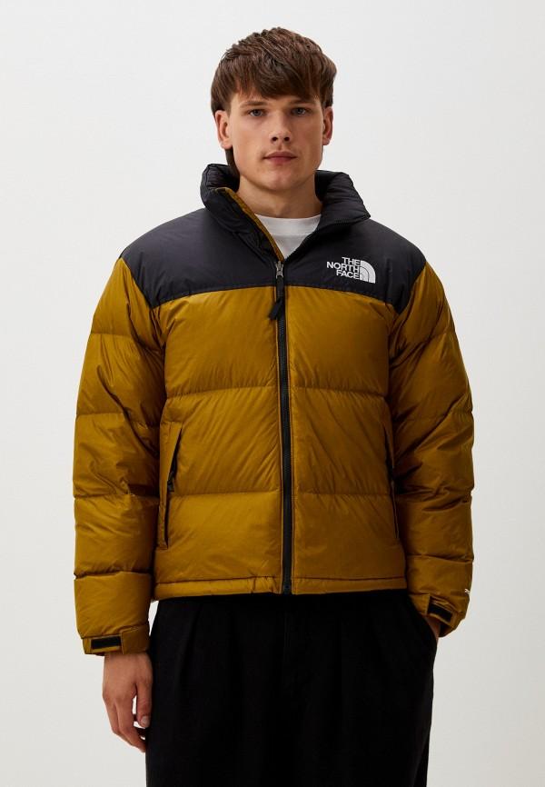 Пуховик The North Face - цвет: коричневый, коллекция: демисезон, зима.