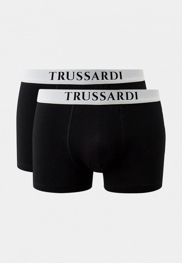 Трусы 2 шт. Trussardi - цвет: черный, коллекция: мульти.