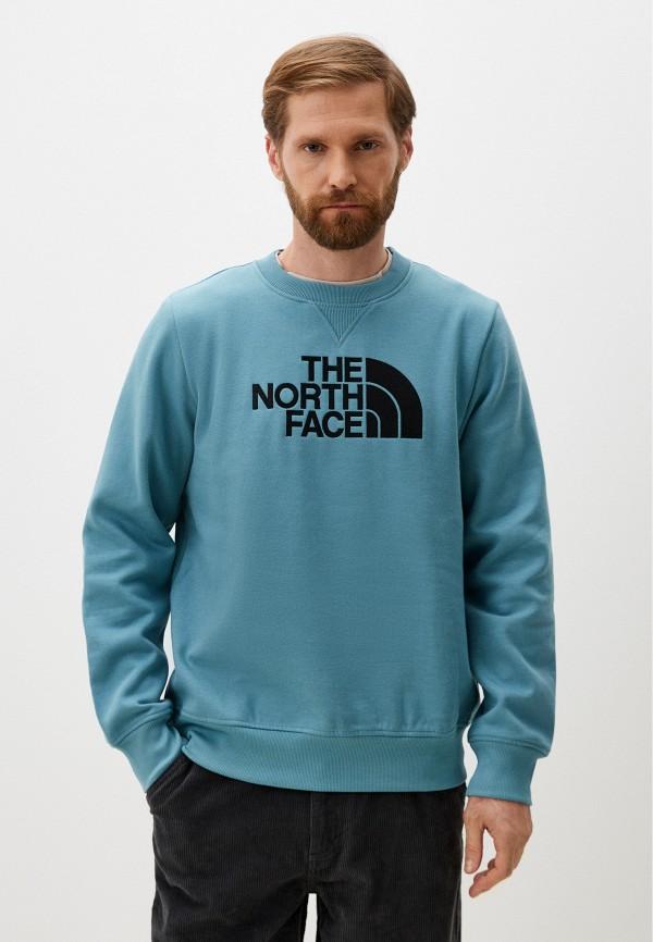 Свитшот The North Face - цвет: бирюзовый, коллекция: мульти.