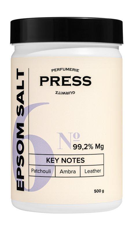 Press Gurwitz Perfumerie Epsom Salt №6 Patchouli, Ambra, Leather