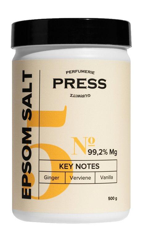 Press Gurwitz Perfumerie Epsom Salt №5 Ginger, Verveine, Vanilla