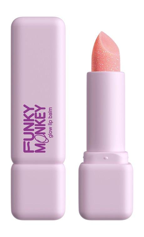 Funky Monkey Glow Lip Balm. 4 прозрачный сияющий Оттенок