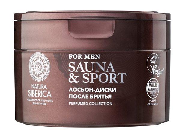 Natura Siberica Sauna & Sport for Men Polar Bearch & Bear Berry Лосьон-диски