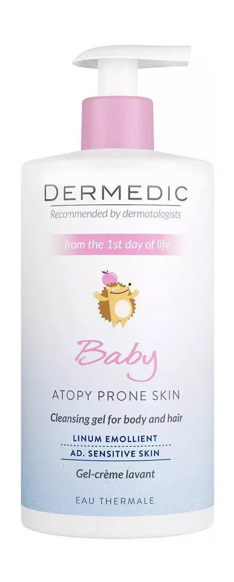 Dermedic Linum Emolient Baby Cleansing Gel for Body and Hair. 570 Мл