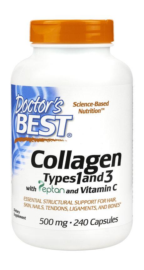 Doctor's Best Collagen Types 1 and 3 with Peptan and Vitamin C 500 mg