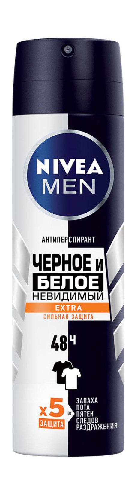 Nivea Men Антиперспирант Черное и белое Невидимый Extra 48h