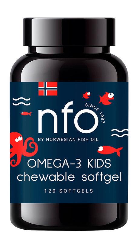 Norwegian Fish Oil Omega-3 Chewable Capsules with Vitamine D 120 Caps