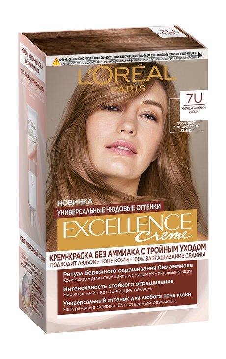 L'Oreal Paris Excellence Crème Universal Nudes. 7U универсальный русый Оттенок