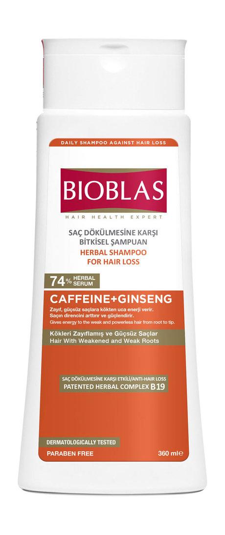 Bioblas Caffeine+Ginseng Anti-Hair Loss Energy Shampoo