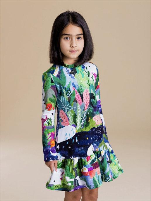 Платье для девочки в садик трикотажное домашнее