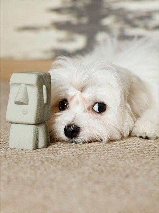 Japan Premium Pet | Латексная игрушка для собак - в виде идола Моаи с о.Пасхи