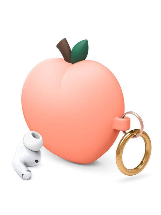 Чехол для AirPods Pro Unique Peach Silicone hang case Peach