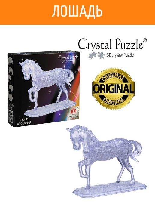 3D Crystal Puzzle Головоломка IQ игра для детей Лошадь