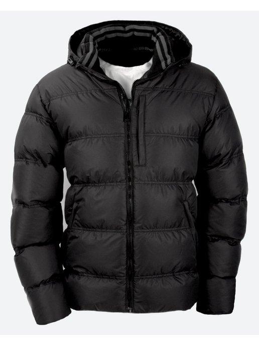 Куртка легкая зимняя с капюшоном утепленная
