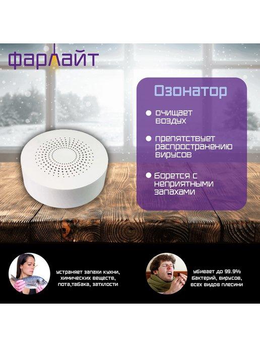 Фарлайт | Озонатор для очистки воздуха дома квартиры холодильника USB