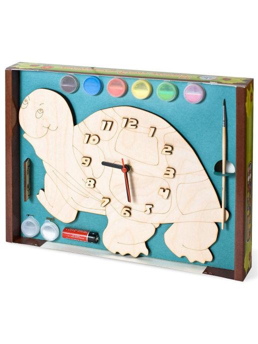Наборы для творчества часы детские раскраска Черепашка