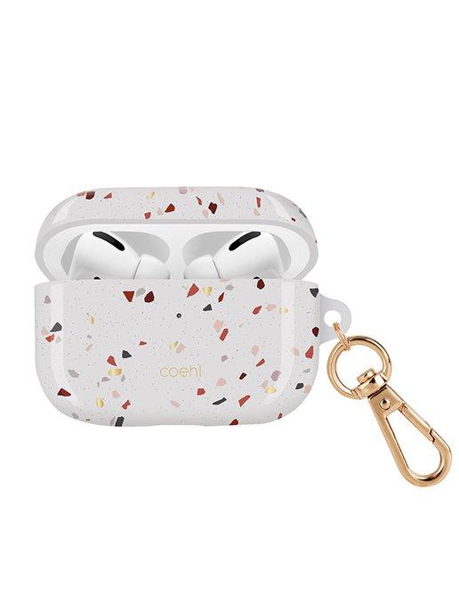 Чехол для Apple Airpods Pro COEHL Terrazzo с карабином