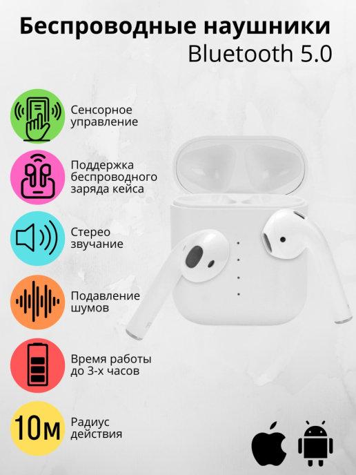 Беспроводные наушники i100 TWS (сенсорная кнопка) Bluetooth…