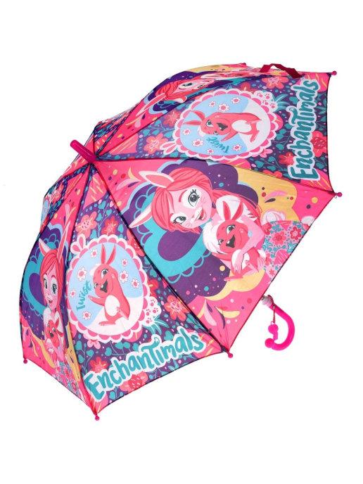Зонт детский для девочек Enchantimals со свистком