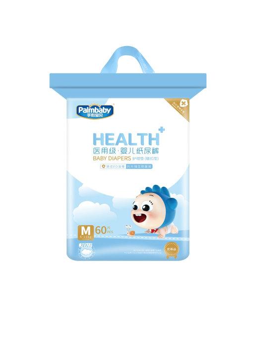 Подгузники детские HEALTH+ M (6-11 кг), 60 шт