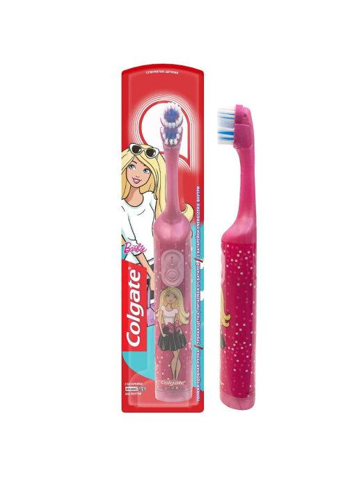 Электрическая зубная щетка детская Barbie мягкая, розовая