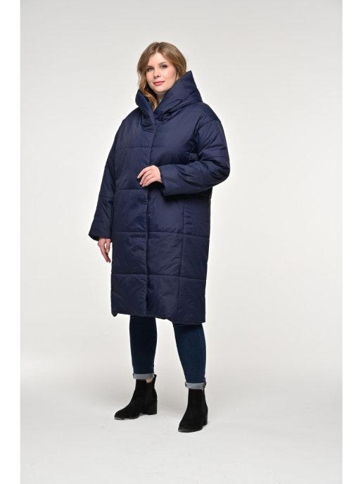 Пальто женское утепленное демисезонное больших размеров