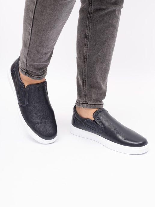 BLACK & WHITE | Туфли классические кожаные без шнурков