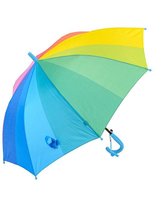 Зонт-трость детский, полуавтомат, сигнальный свисток