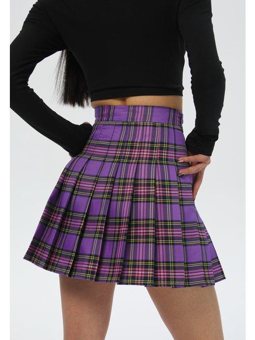 Feelz | Мини юбка плиссированная в складку Skirt back 2school
