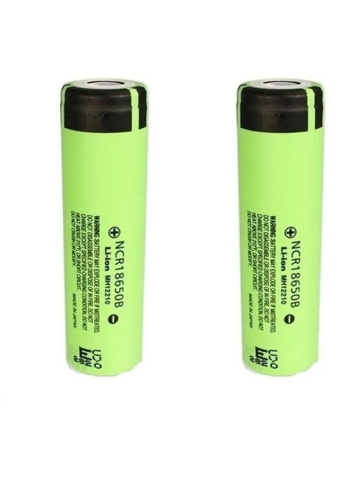 Аккумуляторы NCR18650B Li-ion 3.7В 3400mAh без защ, 2 шт