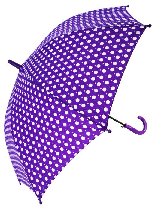 Зонт детский для девочки, зонтик трость полуавтомат