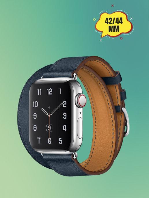 LIME-STORE | Кожаный ремешок Apple Watch 42-44-45 мм