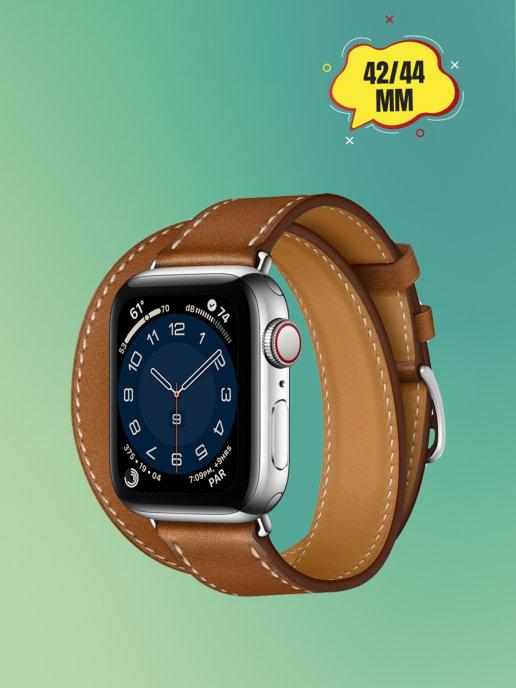 Кожаный ремешок Apple Watch 42-44-45 мм