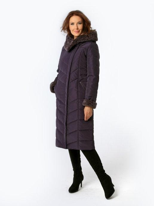Пальто зимнее женское утепленное стеганое
