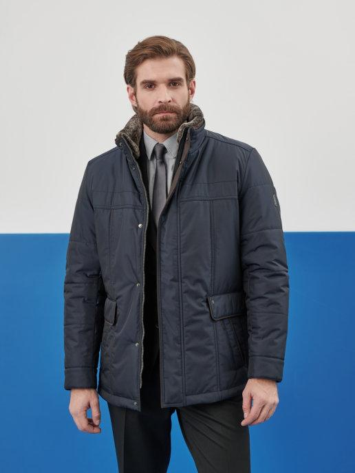 Куртка мужская зимняя короткая большие размеры на мембране