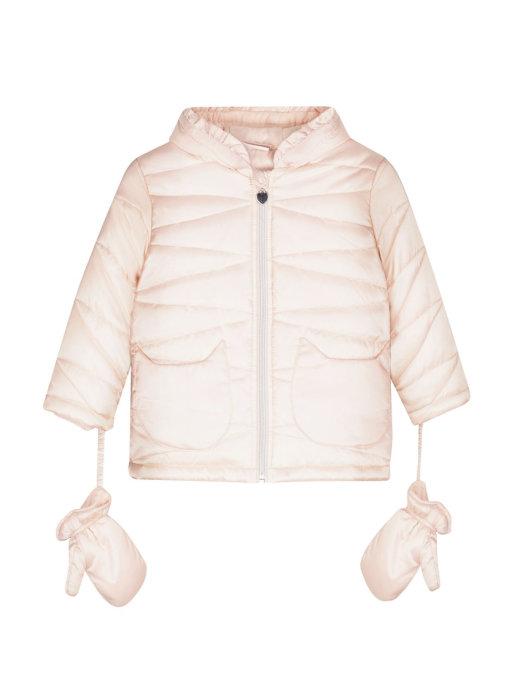 Куртка зимняя с варежками для новорожденных детей