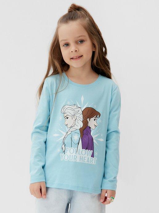 Disney | Лонгслив для девочки футболка с длинным рукавом в садик